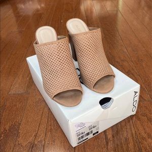 ALDO Nude Block Heels 8.5